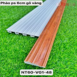 Phào Chỉ -Mã Phào Lệch Nhựa PS Gỗ Vàng 6cm NT60-VG1-48