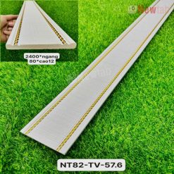 Phào Chỉ -Mã Phào Ngang Nhựa PS Hoa Văn 8cm NT82-tv-57.6