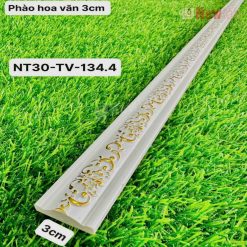 Phào Chỉ -Mã Phào Nhựa PS Chỉ Hoa Văn 3cm NT30-TV-134.4
