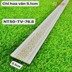 Phào Chỉ -Mã Phào Nhựa PS Chỉ Hoa Văn 5.1cm NT50-TV-76.8