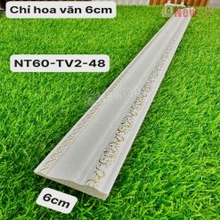 Phào Chỉ -Mã Phào Nhựa PS Chỉ Hoa Văn 6cm NT60-TV2-48