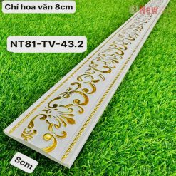 Phào Chỉ -Mã Phào Nhựa PS Hoa Văn 8cm NT81-TV-43.2