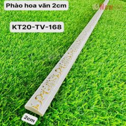 Phào Chỉ -Mã Phào Nhựa PS Trắng Hoa Văn 2cm KT20-TV-168