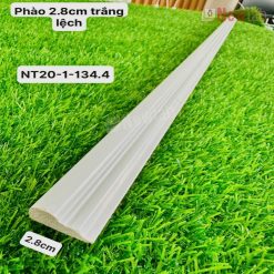 Phào Chỉ -Mã Phào Nhựa PS Trắng Lệch 2.8cm NT20-1-134.4