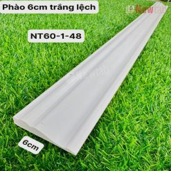Phào Chỉ -Mã Phào Nhựa PS Trắng Lệch 6cm NT60-1-48