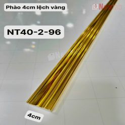 Phào Chỉ -Mã Phào Nhựa PS Vàng Bóng Lệch 4cm NT40-2-96