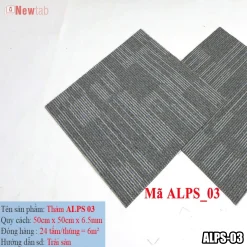 Thảm Trải Sàn  ALPS Mã  ALPS-03