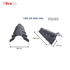 Tấm Úp Nóc Mái Màu Đen