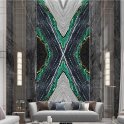 Tranh Tráng Gương Vân Đá Độc Quyền -Mã VD-N37C
