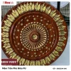 Mâm Trần Hoa Văn Phù Điêu Nhựa Pu Mã GỖ - SG82034 D66