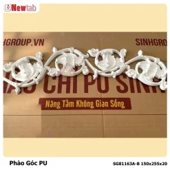 Phào Góc Hoa Văn Nhựa PU Mã SG81163A-B 150x255x20