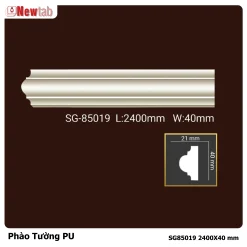 Phào Tường  Hoa Văn Phù Điêu Nhựa PU Mã SG85019 2400X40