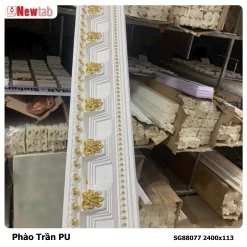Phào Trần Hoa Văn Phù Điêu Nhựa PU Mã SG88077 2400x113