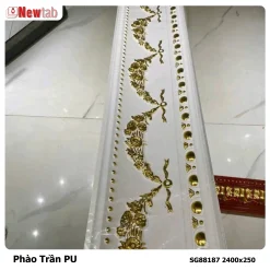 Phào Trần Hoa Văn Phù Điêu Nhựa PU Mã SG88187 2400x250