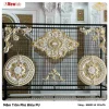 Mâm Trần Hoa Văn Phù Điêu Nhựa Pu Mã Vàng - SG82114 115x75.